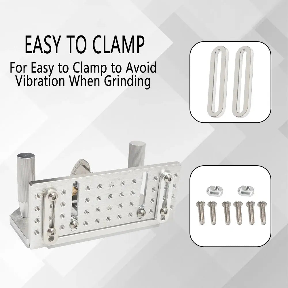 Belt Grinder Knife Jig,Belt Knife Sharpener Jig with Dual Press Plates for Belt Sander Machine Knife Making Angle Grind Guide by InterCyprus Trading Ltd