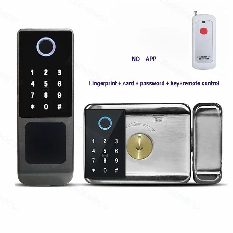 ZhouSoco Smart Fingerprint Waterproof Door Lock with Bluetooth &amp; WiFi Control A-4