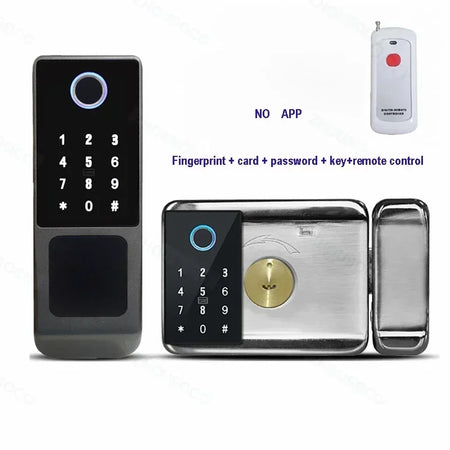 ZhouSoco Smart Fingerprint Waterproof Door Lock with Bluetooth &amp; WiFi Control A-4