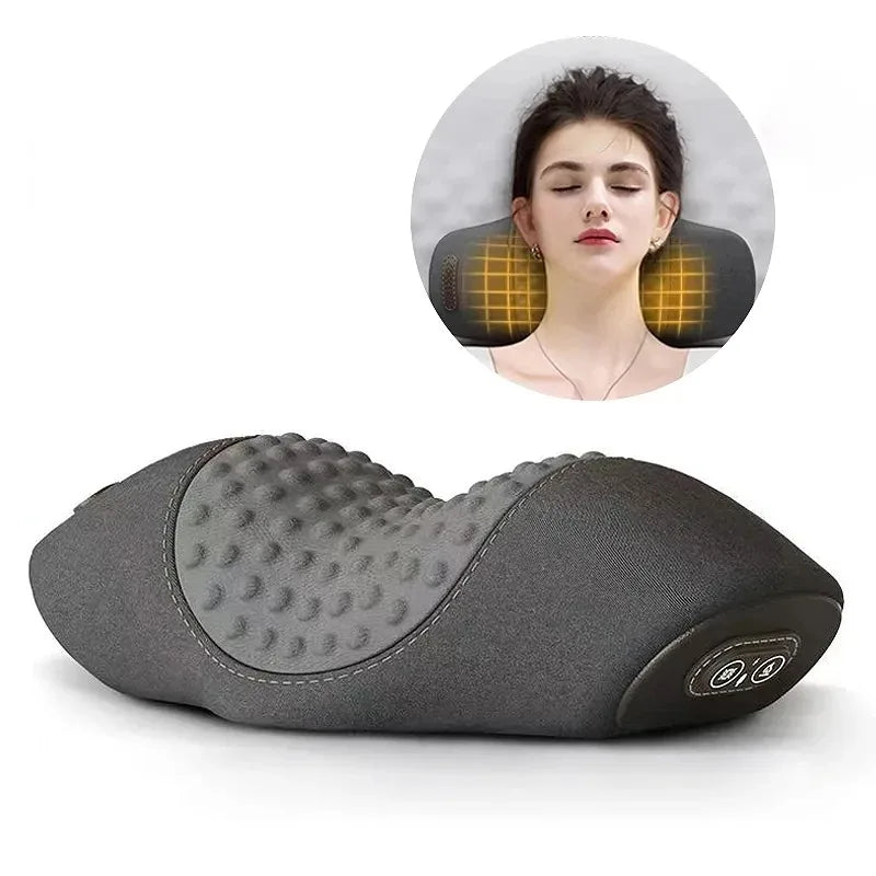 Electric Massager Cervical Pillow &ndash; Hot Compress Massage