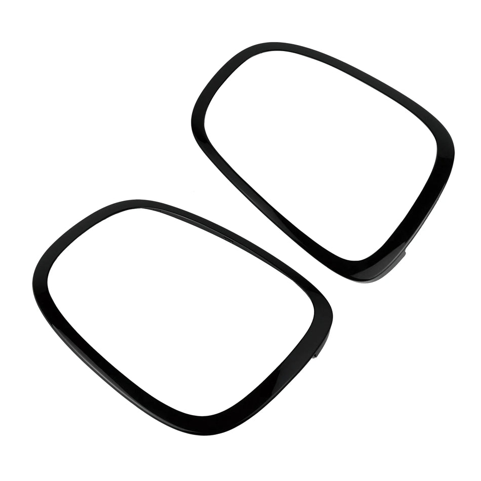 Mini Cooper F55 F56 F57 Rear Taillight Bezel Covers, Gloss Black, Left and Right