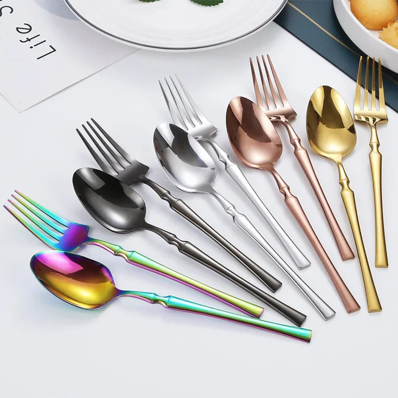 30Pcs Stainless Steel Flatware Set &ndash; Eco-Friendly and Dishwasher Safe