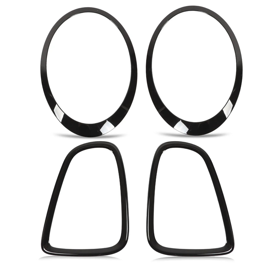 Mini R56 R57 R58 R59 Accesorii pentru Faruri și Luminile de Poziție Negru Lucios
