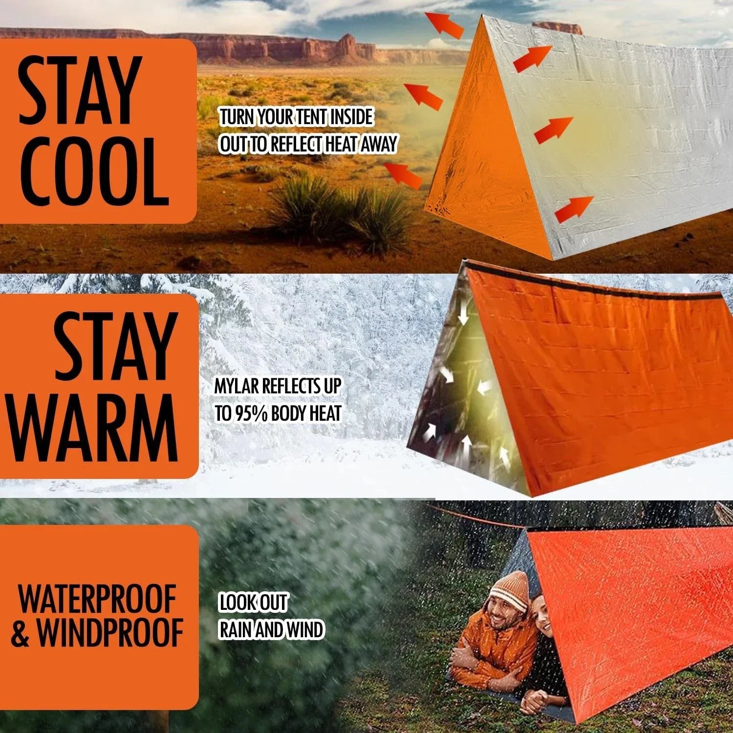 Emergency Tube Tent &ndash; Waterproof Travel Shelter For Family