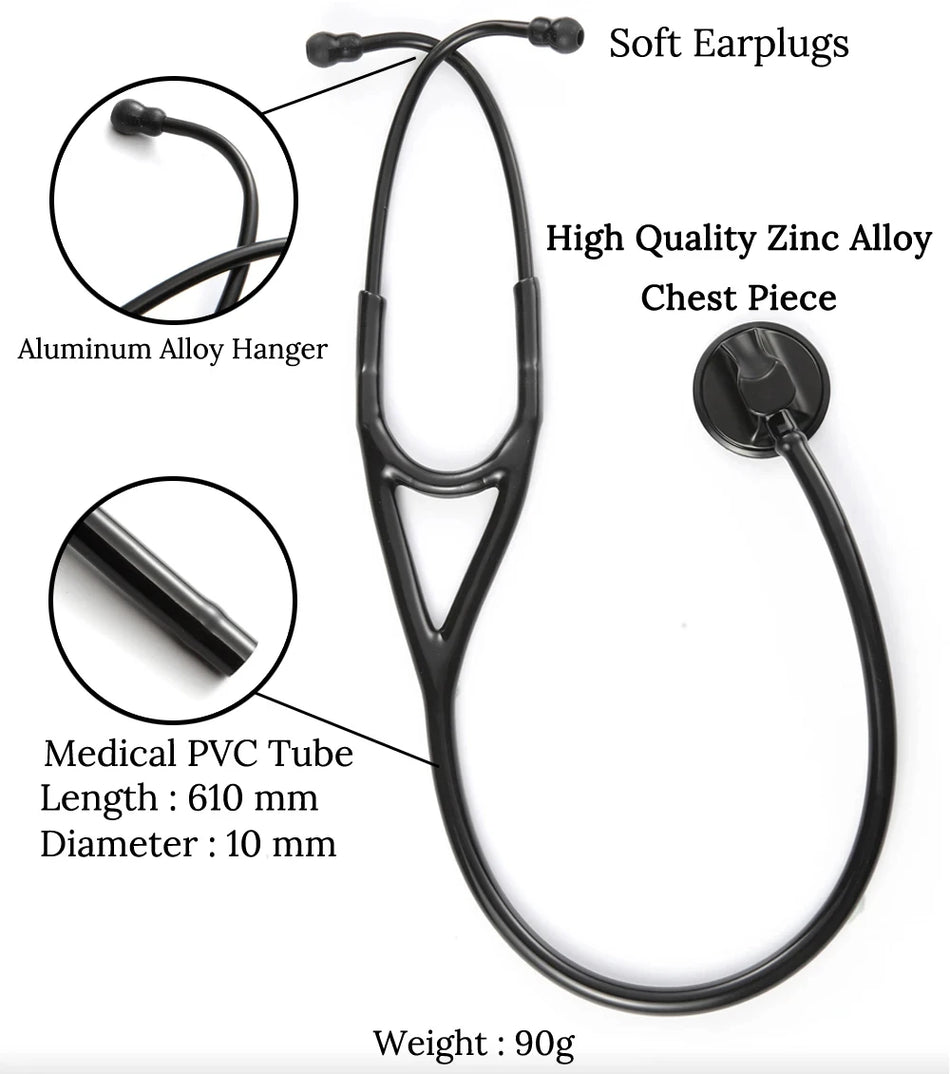 Professional Cardiology Stethoscope - Single Head Design