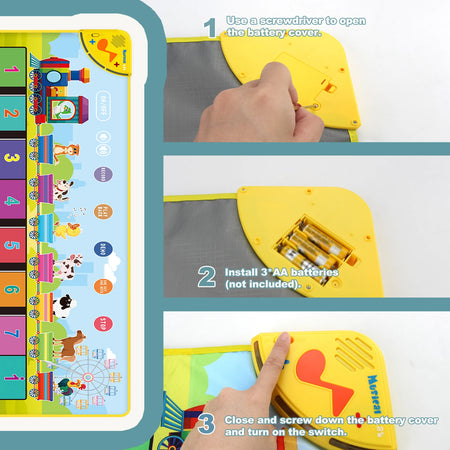 Kid Animal Music Piano Mat &ndash; Educational Fun for Toddlers