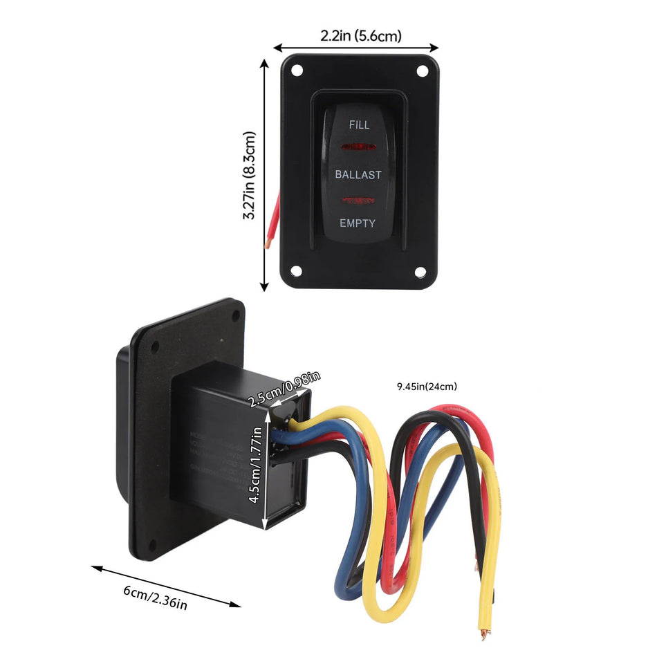 Interruptor Estabilizador de Potência IP68 à Prova de Fogo para RV de 12V e 24V, 30A e 15A