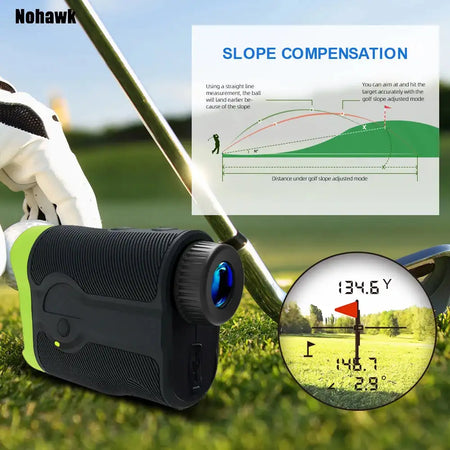 Nohawk Golf Rangefinder Flag Lock Slope Distance Monocular