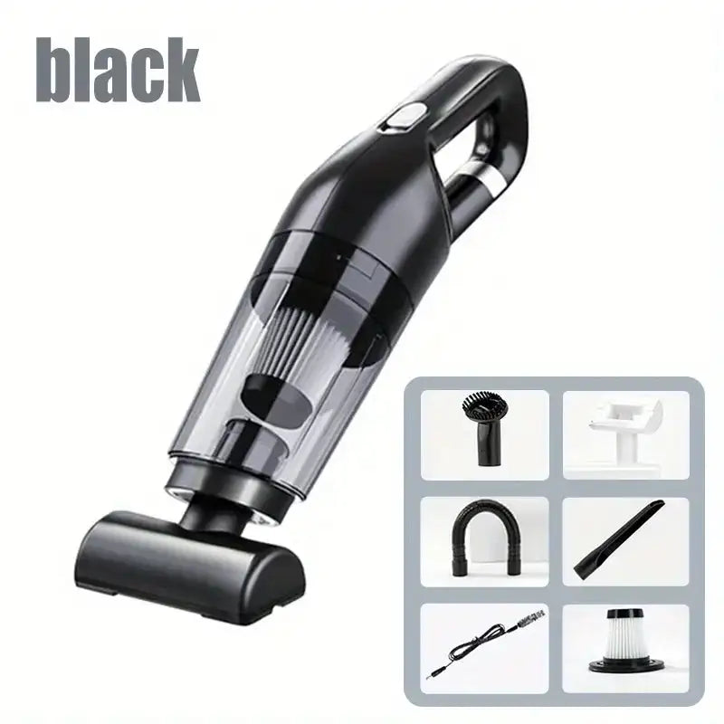 Balashon Cordless Mini Vacuum Cleaner For Car Pet Hair black