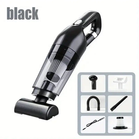 Balashon Cordless Mini Vacuum Cleaner For Car Pet Hair black