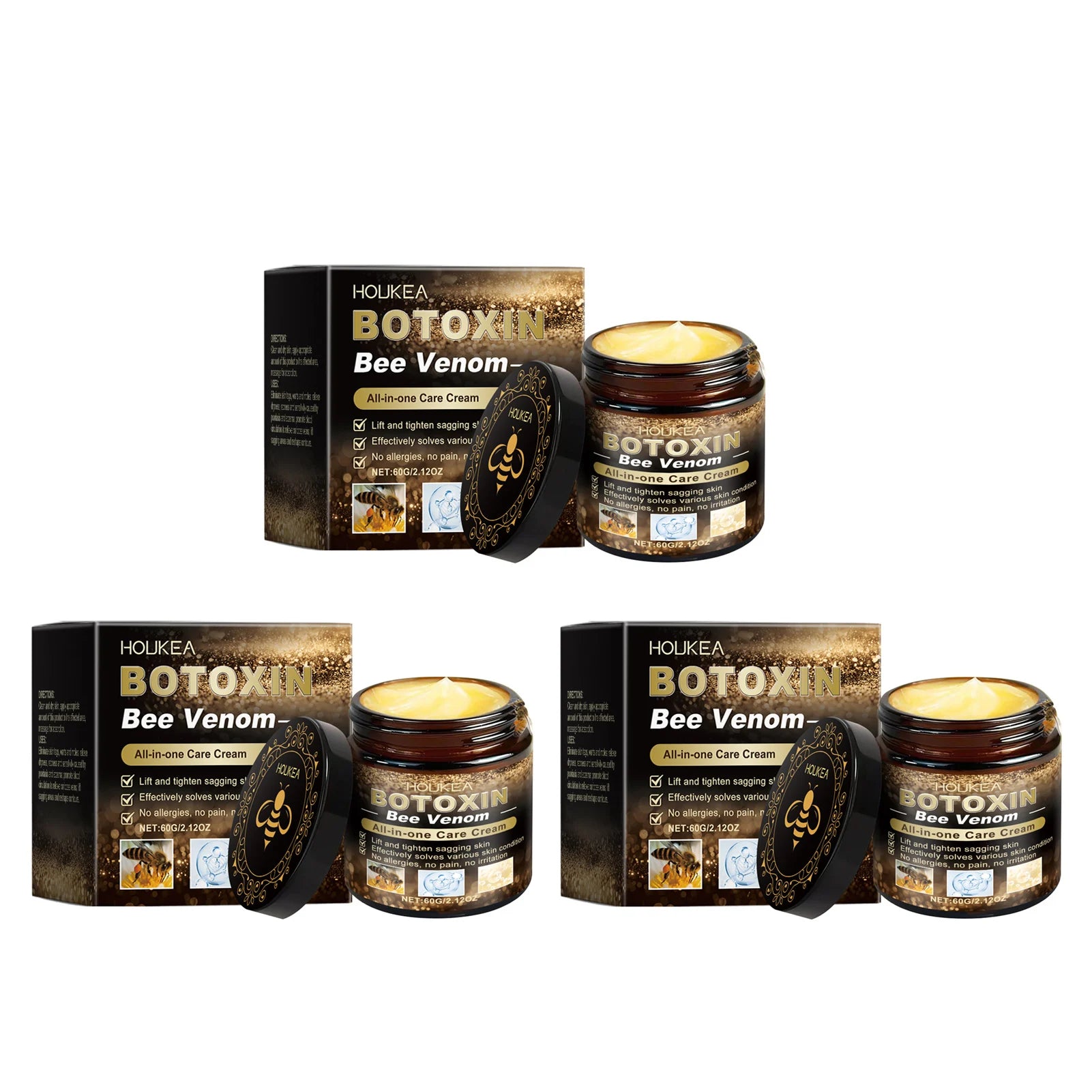 Bee-Venom Treatment Cream &ndash; Powerful Anti-Aging Solution 3pcs