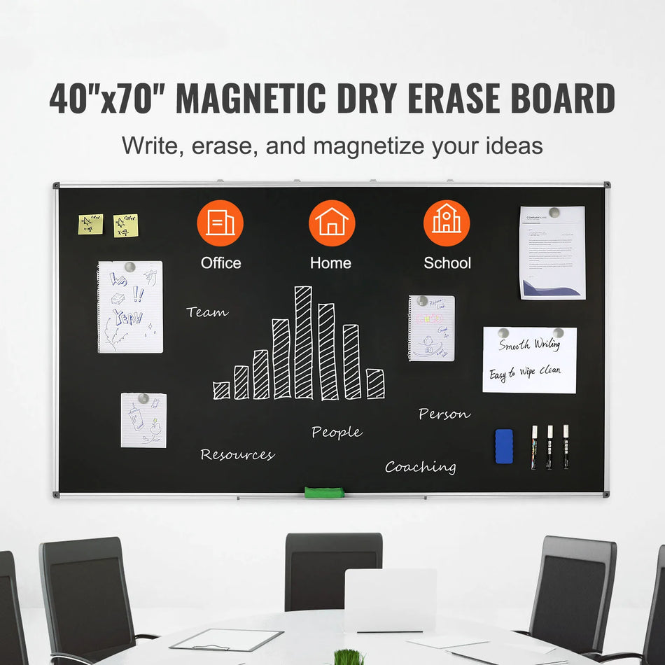 70 X 40 tablă de scris cu cadru din aluminiu magnetic