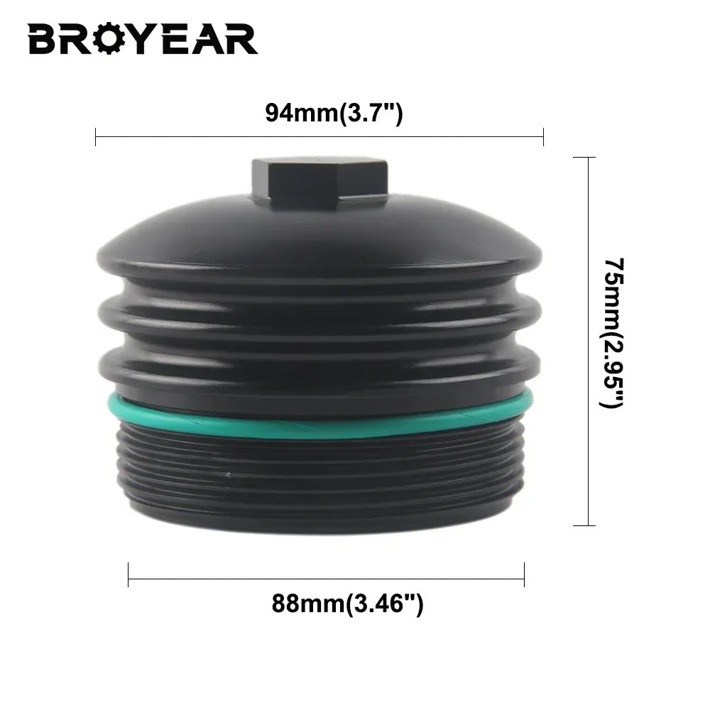 Billet Oil Filter Housing for BMW N20 N52 N54 N55 S55 by InterCyprus Trading Ltd