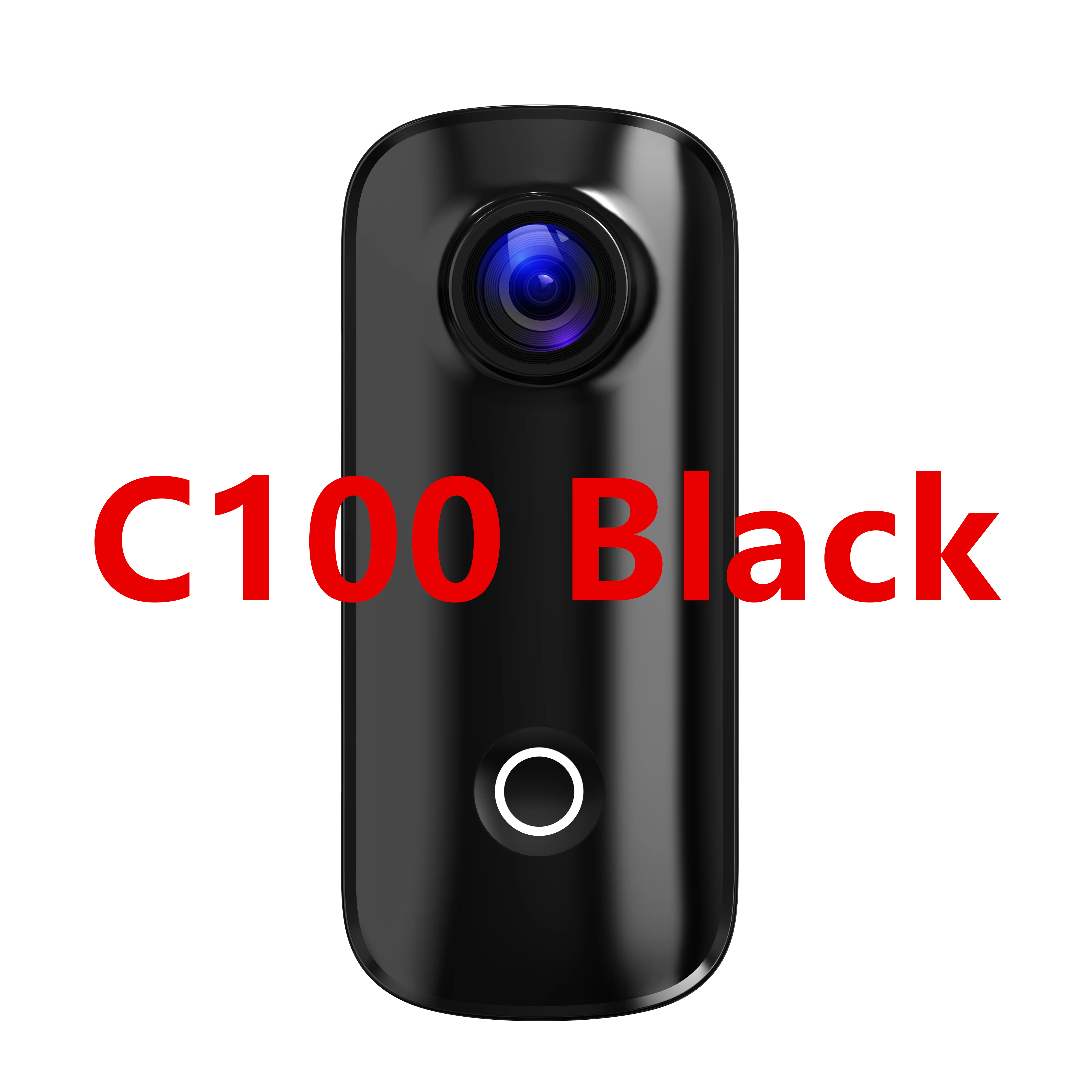 SJCAM C100 Plus Mini Thumb Camera &ndash; 4K Ultra High Definition Recording C100 Black / Standard
