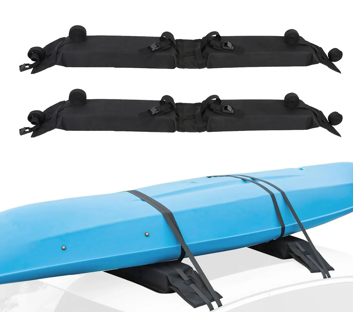 Universal Soft Roof Rack Pads &ndash; Foldable Luggage Carrier