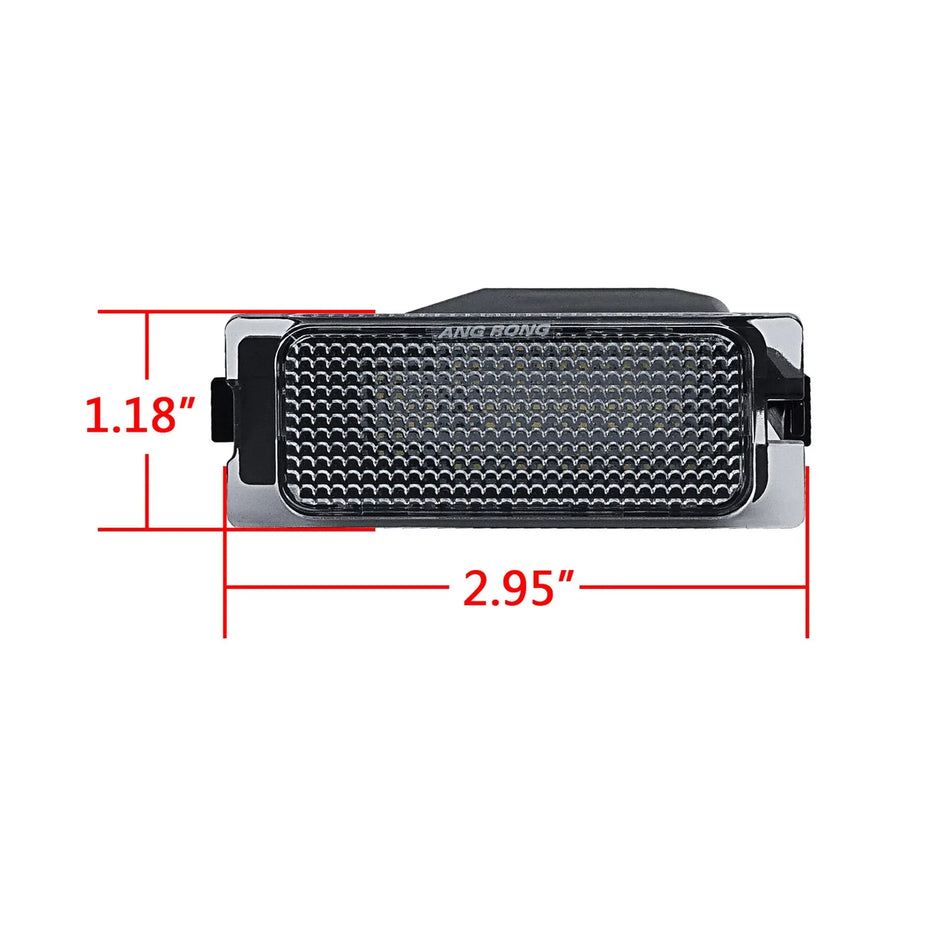 Luci LED per la targa per Ford Edge 2007-2014 bianche 6000K 18 SMD sostituzione diretta