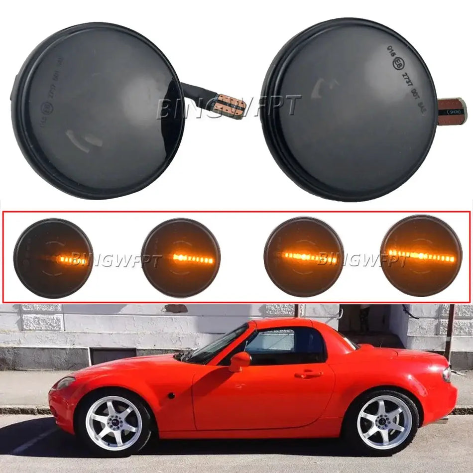 Side Marker Light For Mazda MX5 MX-5 MK1 MK2 MK3 Turn Signal Dynamic LED Repeater Lamp Flowing Indicator 1989 1999 2000-2015 by InterCyprus Trading Ltd