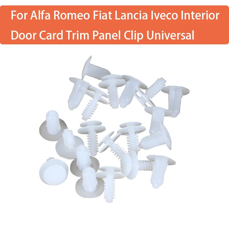 ABS Door Card Trim Panel Clips For Alfa Romeo Fiat Lancia Iveco