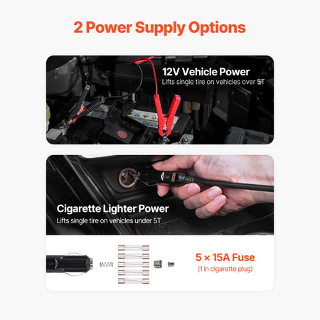 SucceBuy Electric Car Jack &ndash; 5T Capacity Built In Inflator