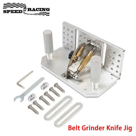 Belt Grinder Knife Jig,Belt Knife Sharpener Jig with Dual Press Plates for Belt Sander Machine Knife Making Angle Grind Guide by InterCyprus Trading Ltd
