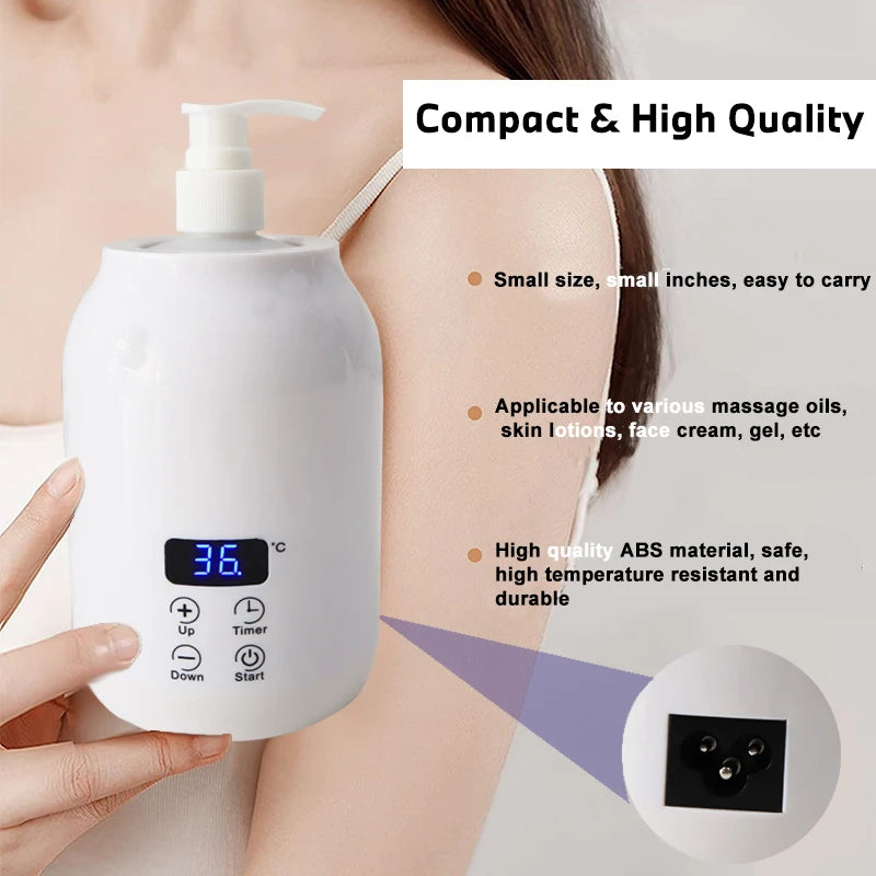 250ML Electric Massage Oil Warmer &ndash; Digital LED Touch Screen