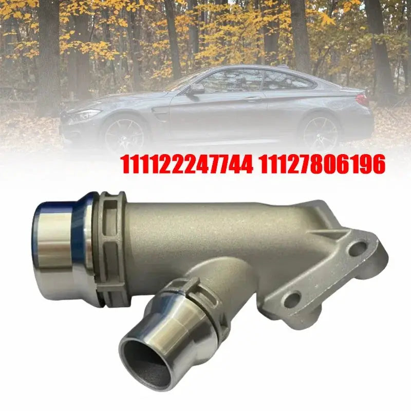 1Pc Aluminum Waterpump Thermostat Connector Coolant Flange Pipe For BMW M47 M57 111122247744 11127806196 Car Engine Parts by InterCyprus Trading Ltd