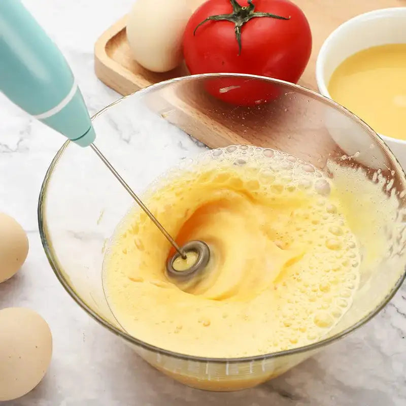 Wireless Milk Frother USB Rechargeable Handheld Whisk