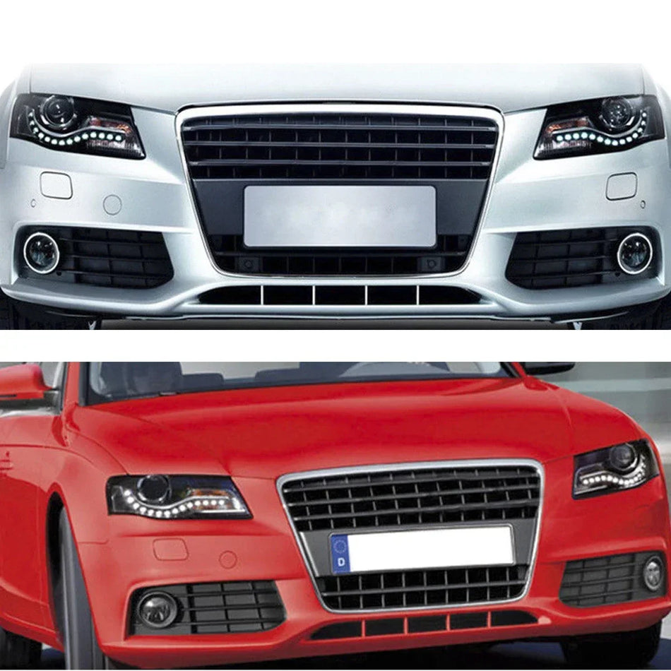 Headlight Lens Cover Clear ABS For Audi A4 A4L B8 2009-2012