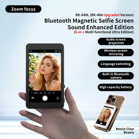 Magnetic Vlog Self Timer Screen - Rear Camera Selfies