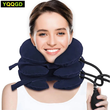 Neck Support Cushion &ndash; Inflatable Cervical Traction for Pain Relief