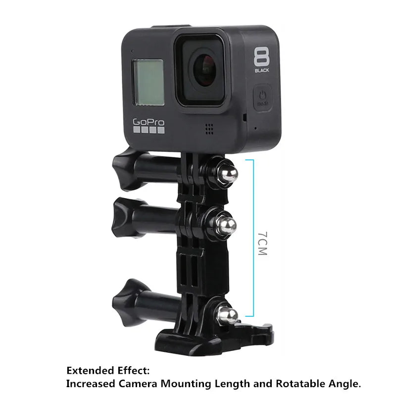 Adjustable Arm for GoPro &amp; Action Cameras - Straight Joints Mount