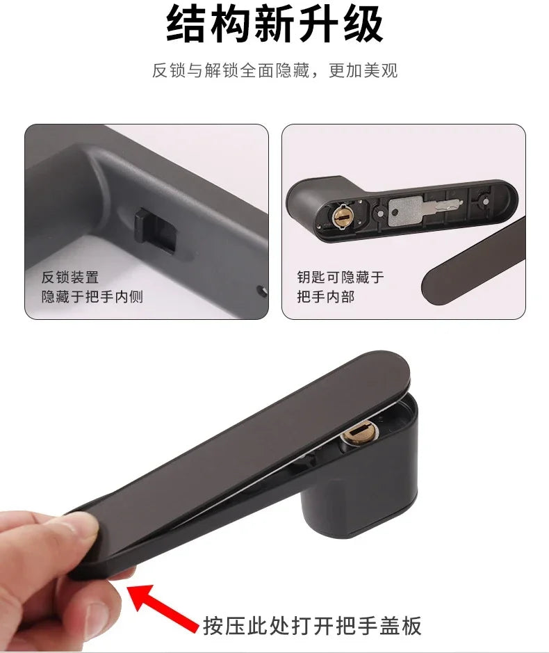 Ecological Magnetic Handle Door Lock 046 - Silent Operation