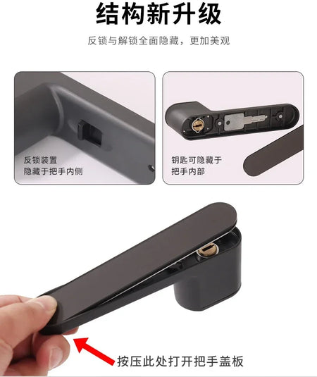 Ecological Magnetic Handle Door Lock 046 - Silent Operation