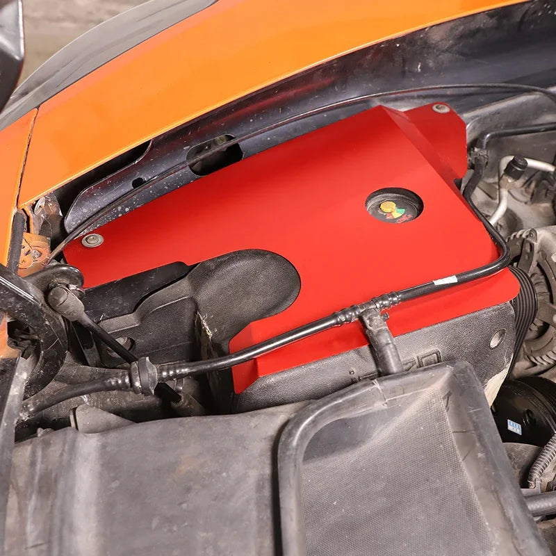 2Pcs Aluminum Alloy Red Dust Cover for 2014 2019 Corvette C7