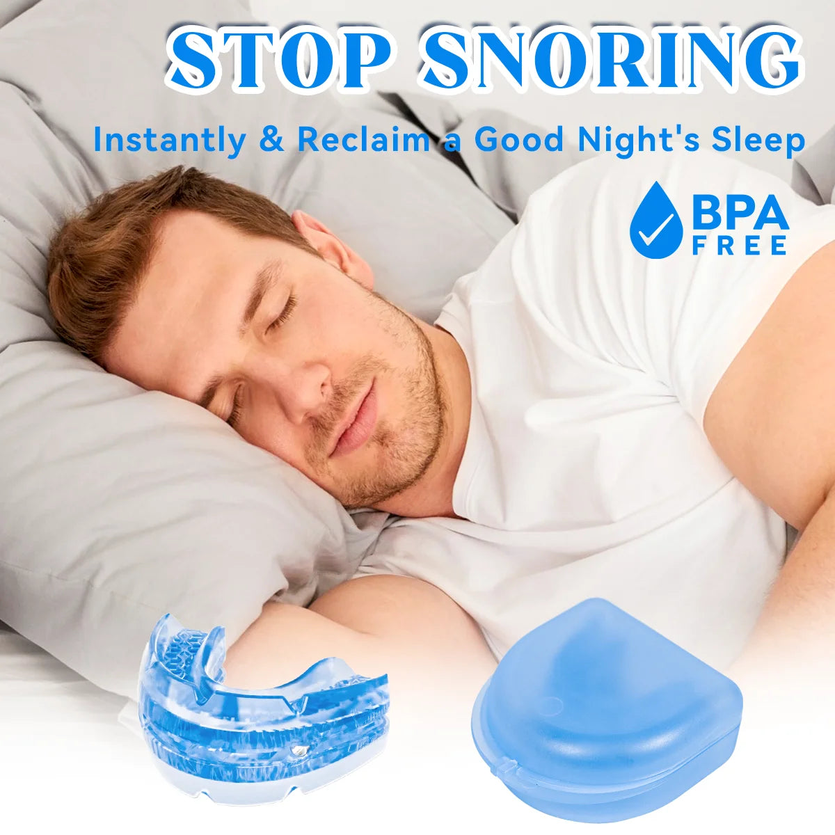 Anti Snore Bruxism Mouth Guard | Stop Snoring &amp; Sleep Aid