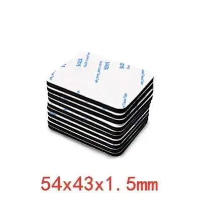 DIY Foam double sided adhesive tape super adhesif Two Sides eva Sticker Installation Fixing Pad for Home/Auto/Office Accessories black 54x43mm / 100pcs / 1.5mm