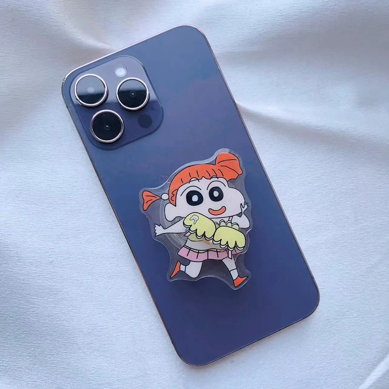 Crayon Shin-chan 3D Cute Cartoon Phone Socket Folding Holder Crayon Shin-chan