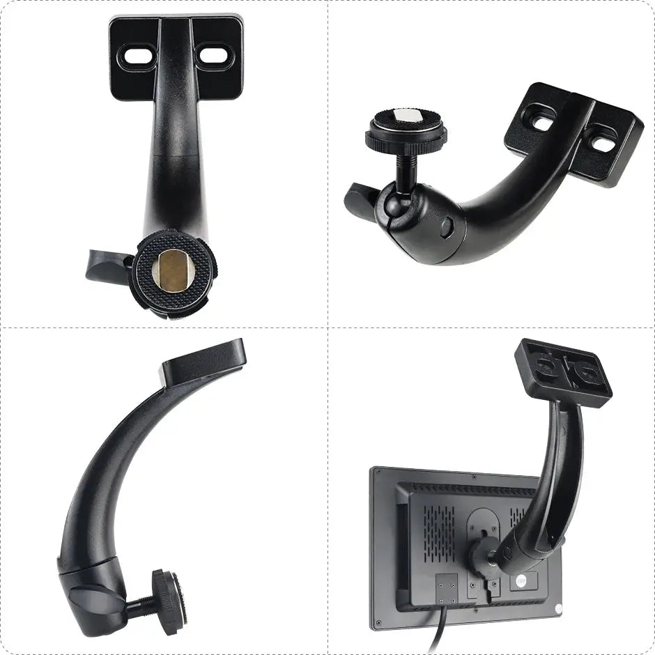 GreenYi Car 360° Fixed Curved Iron Bracket for Car Desktop 7inch 8inch 9inch 10inch Monitor by InterCyprus Trading Ltd