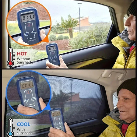 Car Window Net 4pcs &ndash; Insect-Proof Sunshade &amp; Ventilation Screen