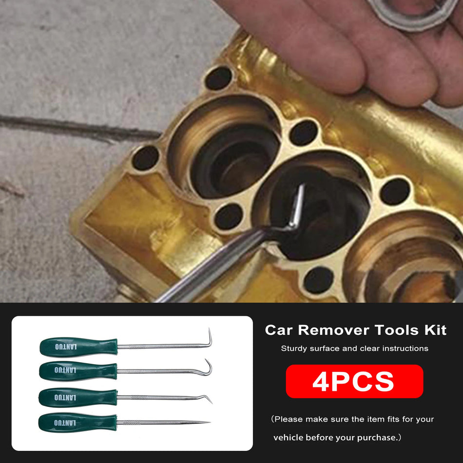 Conjunto de 4 Ferramentas para Remoção de Retentores de Óleo de 135mm com Pontas para Juntas O-Ring