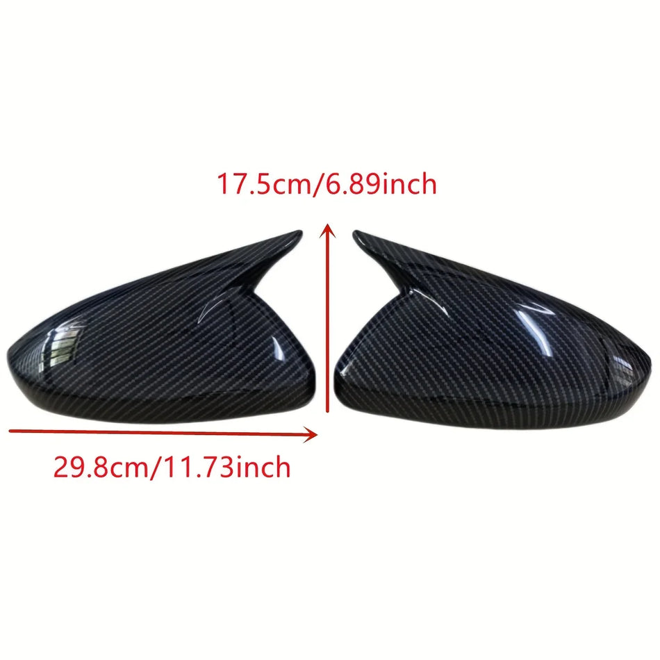 Calotta per specchietto laterale effetto carbonio per Opel Vauxhall Corsa F 2019-2023