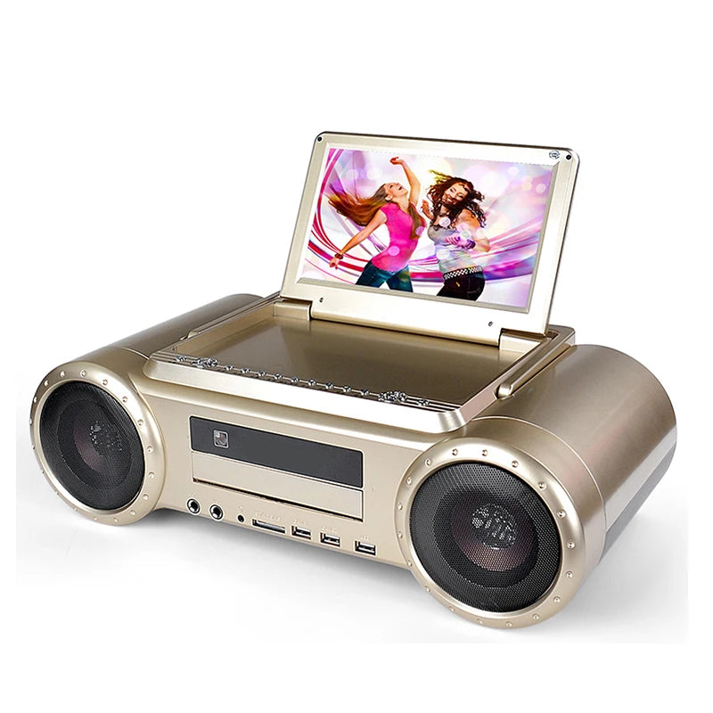 🟠 Used As A TV Monitor 9 Inch Karaoke Dvd Player-1011D