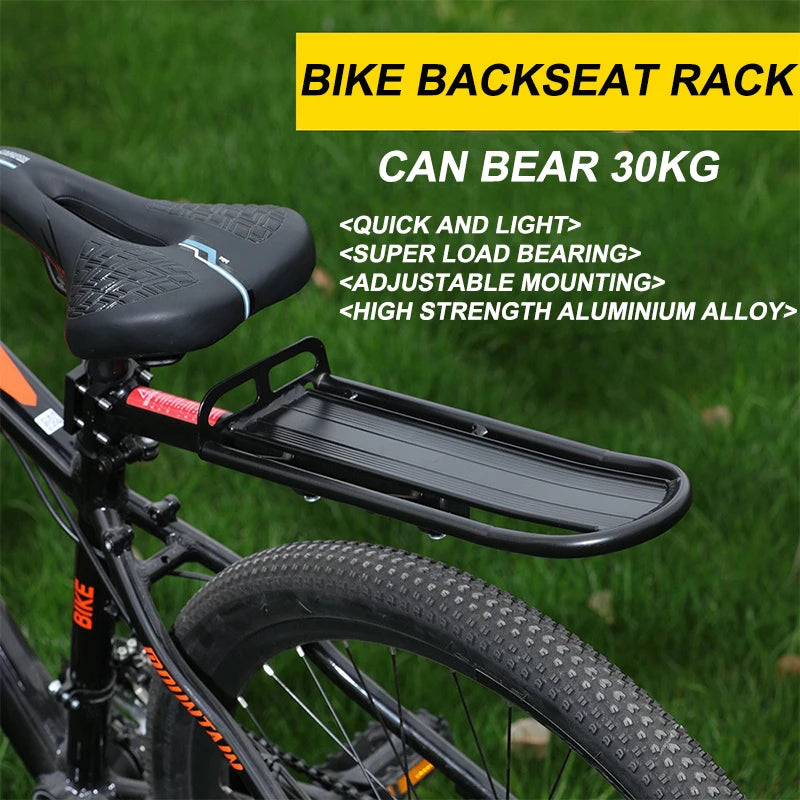 Suport bagaje pentru bicicletă cu capacitate de 30kg, suport de marfă din aliaj de aluminiu pentru bicicletă de munte
