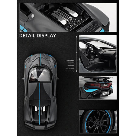 1:32 Bugatti Veyron Divo Alloy Diecast Car Model - Pull Back Miniature Vehicle for Kids