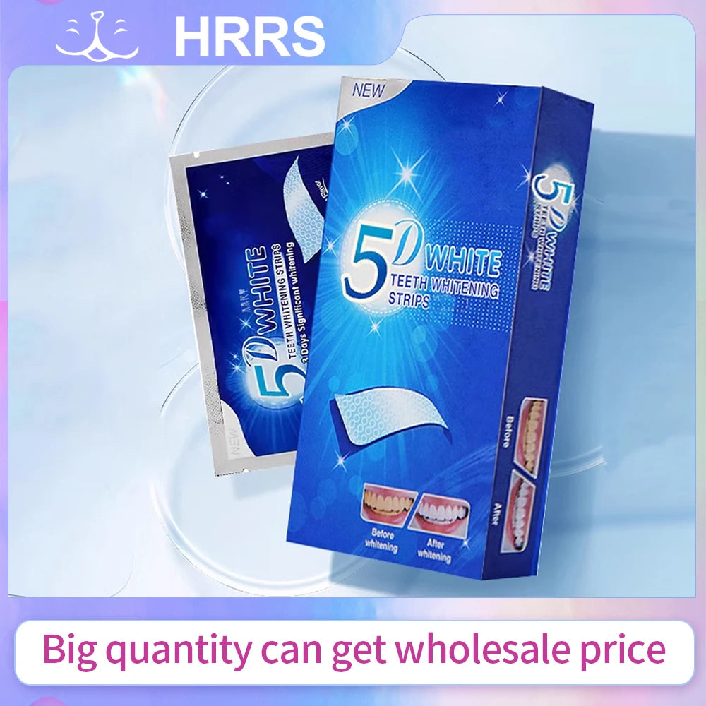 DENHRRS 5D Teeth Whitening Strips &ndash; Effective Stain Removal