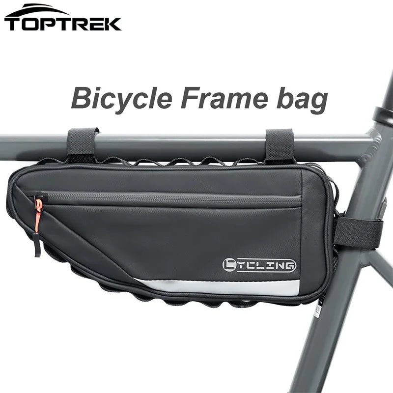 Τσάντα Τριγώνου Άνω Σωλήνα για MTB, Ανακλαστική, Αδιάβροχη TPU Αποθήκευση Ποδηλάτου Δρόμου