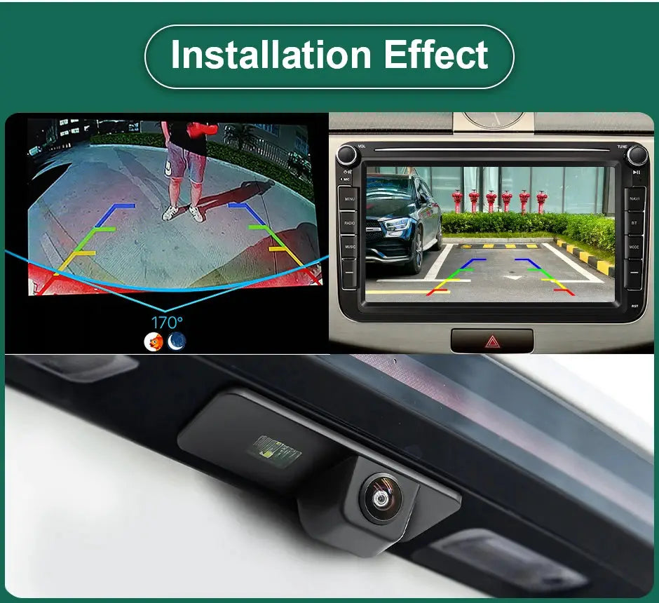 AHD Rear View Camera With Guidelines For VW Skoda Golf Jetta by InterCyprus Trading Ltd