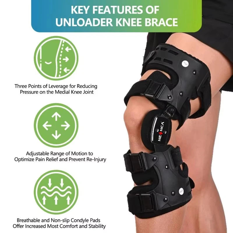 NEENCA OA Unloader Knee Brace Pain Relief &amp; Knee Support for ACL &amp; Meniscus Injury Joint and Patella Stability for Men and Women