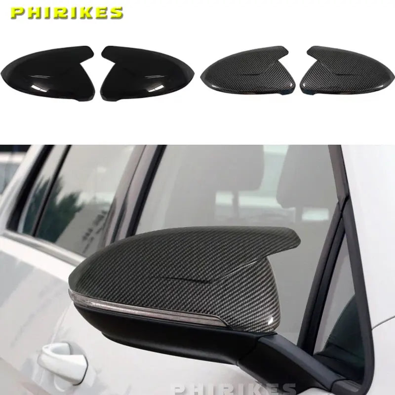 2 предмета зеркальных накладок с карбоновым рисунком VW Golf GTI Mk7 2014 2018