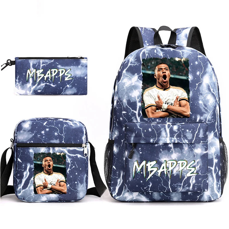 print student backpack set children's school bag shoulder bag pencil case 3-piece set 16